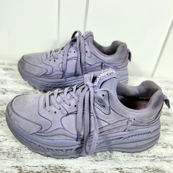 UGG "CA805 June Gloom" Purple Platform Sneakers Lace Up Shoes | Women's Size 8 - Picture 3 of 14